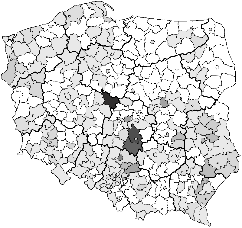 Baryla surname in Poland