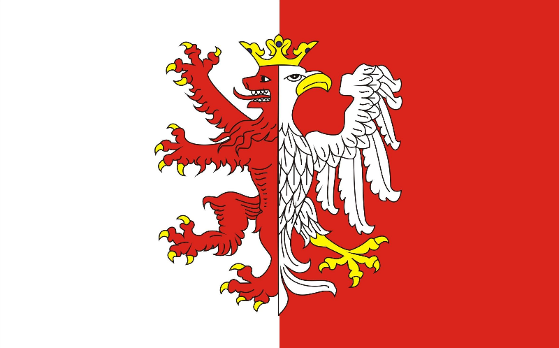 Łęczyca County’s flag