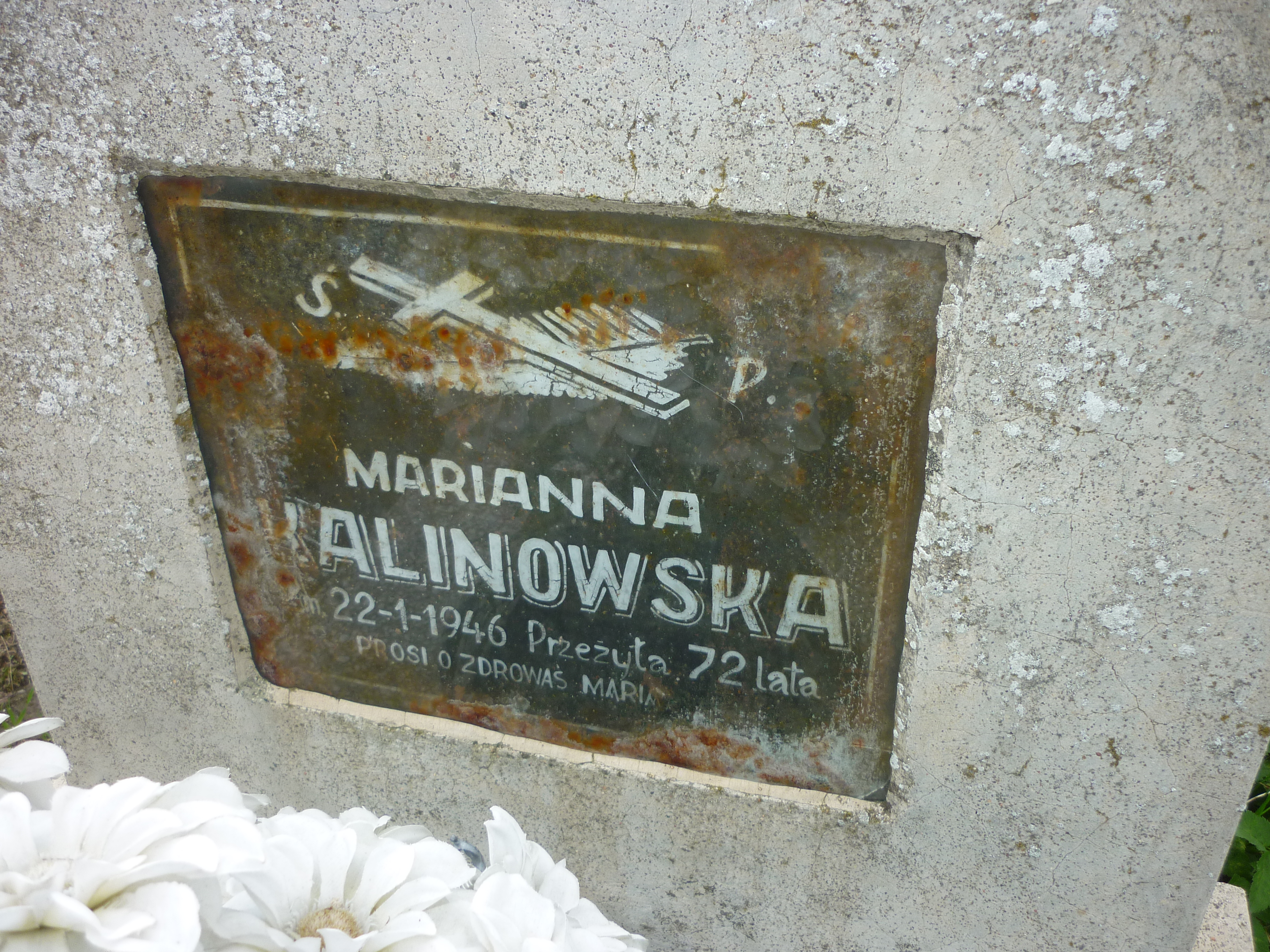 Zdjęcie grobu Marianny Kalinowskiej