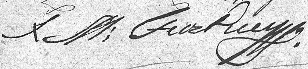 Podpis x. Mateusz Feczkiey (5 NOV 1827)