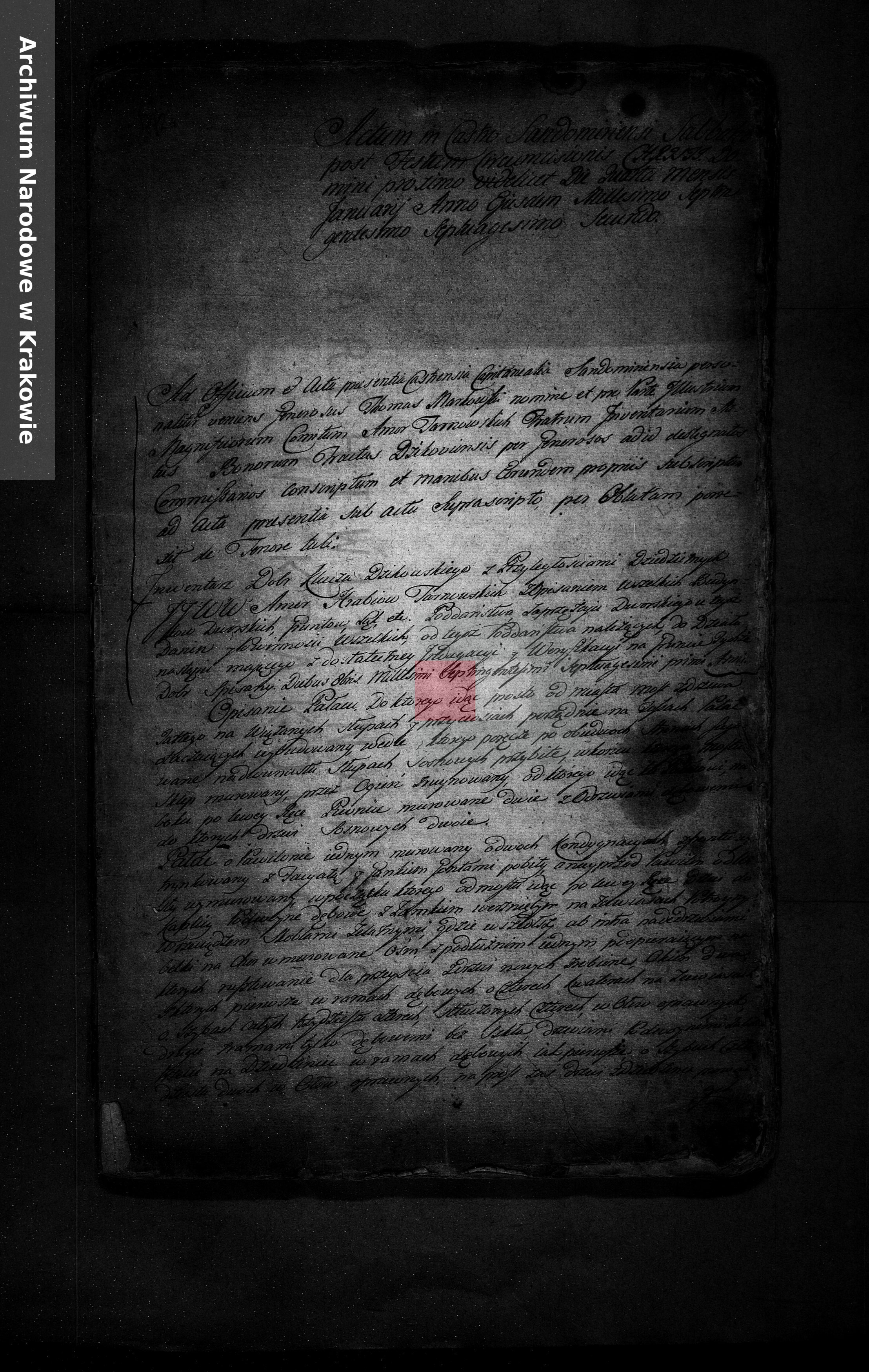 Dęba w inwentarzu dóbr dzikowskich 1772