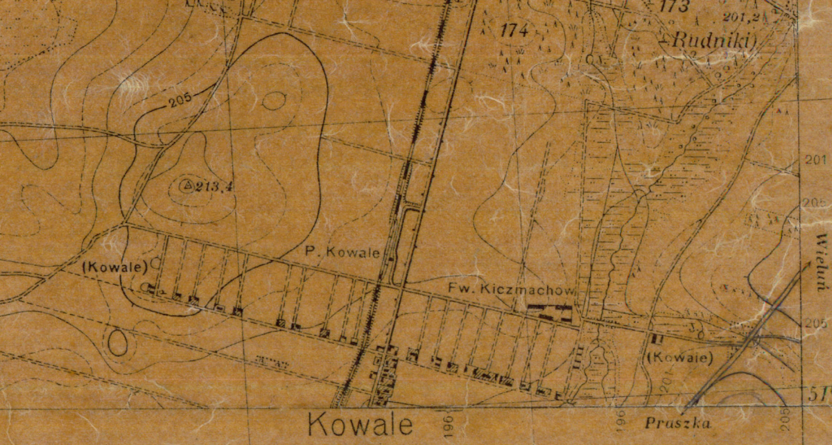 okolice Przedmościa WIG25 — Kowale — 1933 [MR11989] (1933)
