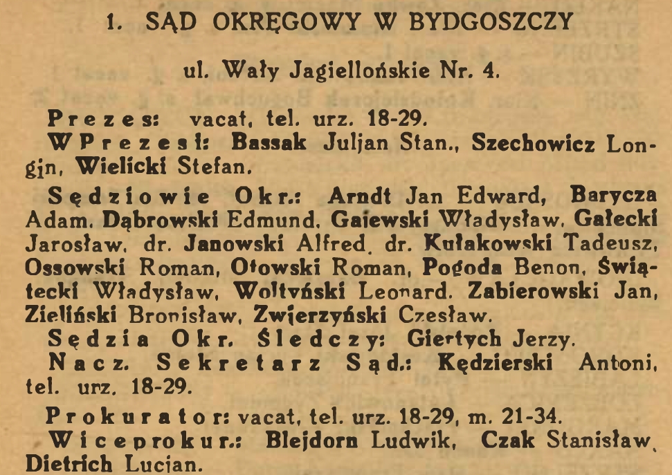 Kalendarz Sądowy 1934