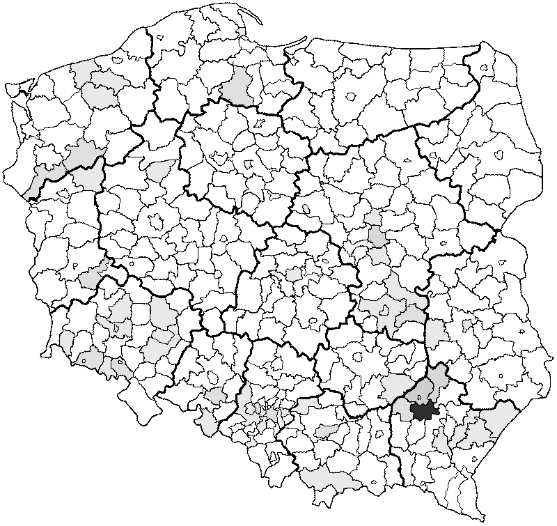 Pyryt surname in Poland