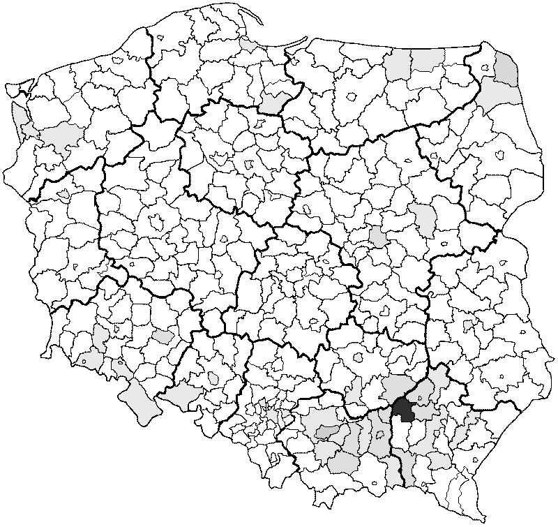 Wydro surname in Poland