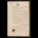 Odpis aktu zgonu Idziego Brozdowskiego z alegat 11 MAY 1841 Mieleszyn [MR15123-P]