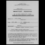 Card Manifests (Alphabetical) of Individuals Entering through the Port of Detroit, Michigan, 1906-1954