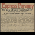 Na polu chwały bajończyków 19 MAY 1928 Warsaw